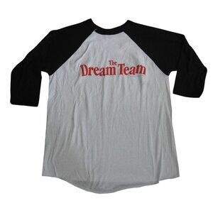 Vintage 1989 The Dream Team Movie Promo Raglan T-Shirt Men's XL Michael Keaton